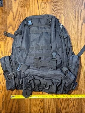 Tactical Black Men's Utility Backpack